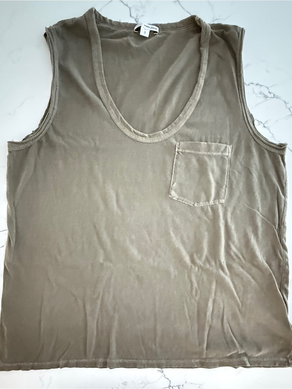 James Pearce women’s Sleeveless Pocket Tank Top - army green